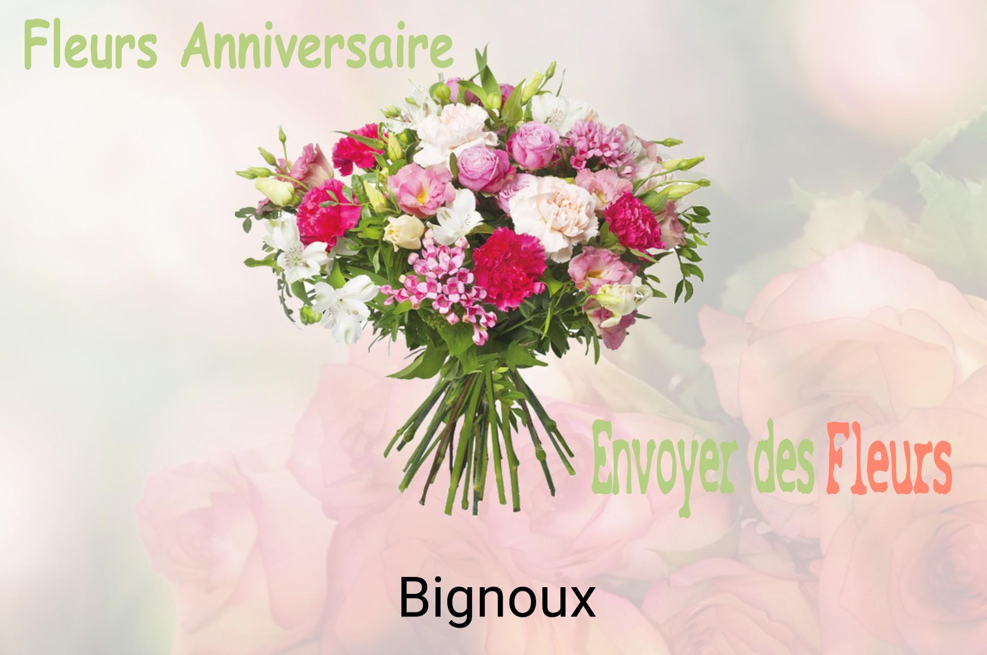 Bouquet de fleurs d’anniversaire livré à Bignoux